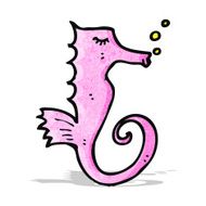 Cartoon Seahorse N21