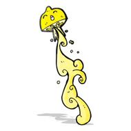 cartoon squirting lemon N5