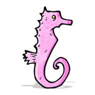 Cartoon Seahorse N22