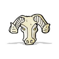Cartoon Ram Head N7