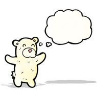 cartoon polar bear teddy