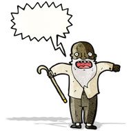 cartoon shocked old man N4