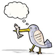 cartoon kingfisher