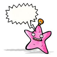 star decoration cartoon character