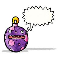 Cartoon Christmas Bauble N44