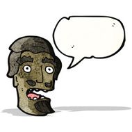 cartoon shocked man with beard