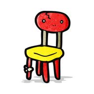 old school chair cartoon