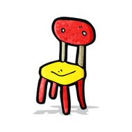 old school chair cartoon N2
