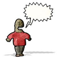 shouting cartoon man