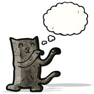 cartoon dancing cat