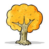 cartoon tree in fall N5