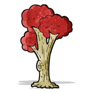 cartoon tree in fall N7
