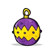 Cartoon Christmas Bauble N47