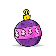 Cartoon Christmas Bauble N49