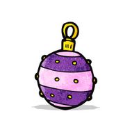Cartoon Christmas Bauble N51