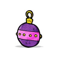 Cartoon Christmas Bauble N52