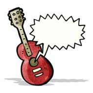 Cartoon Acoustic Guitar N7