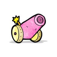 cartoon pink circus cannon