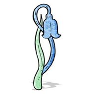 blue flower cartoon