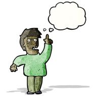 cartoon man with idea N40