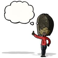 cartoon woman with idea N4