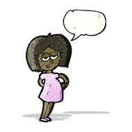 cartoon happy pregnant woman N2