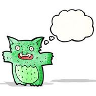 cartoon little gremlin