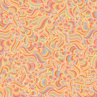 Seamless abstract hand-drawn waves pattern N3