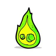 cartoon burning flame N2