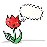 shocked tulip cartoon