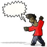 cartoon shouting man N19