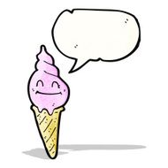 ice cream cone cartoon character N8