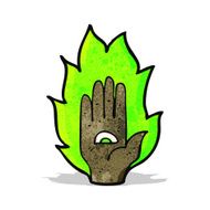 flaming hand symbol N5