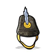 old military hat cartoon