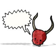 spooky skull cartoon N3