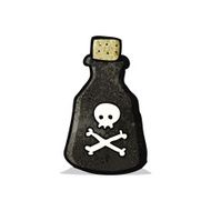 Cartoon Poison Bottle N14