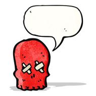 spooky skull cartoon N6