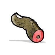 severed finger cartoon