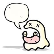 Spooky Cartoon Ghost N10