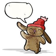 Funny cartoon rabbit N17