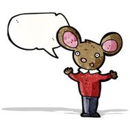 talking mouse in clothes cartoon