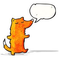 happy cartoon fox