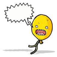cartoon balloon with speech bubble N6