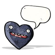 cartoon black heart N7