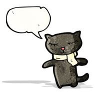 cartoon black cat N24