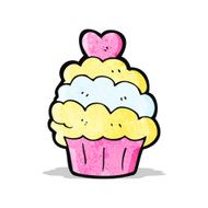 cartoon cupcake N45