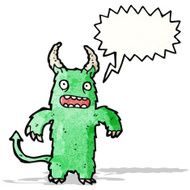shouting monster cartoon