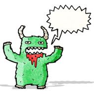 shouting monster cartoon N3