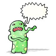 shouting monster cartoon N4