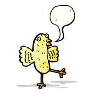 cartoon tweeting bird N6